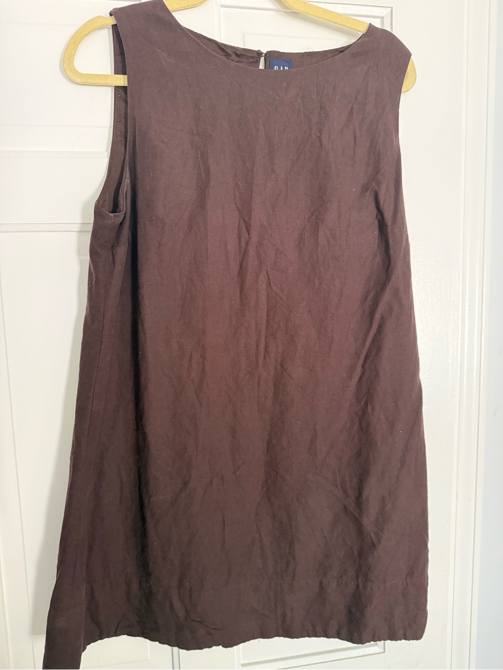 GAP Brown Sleeveless Shift Dress